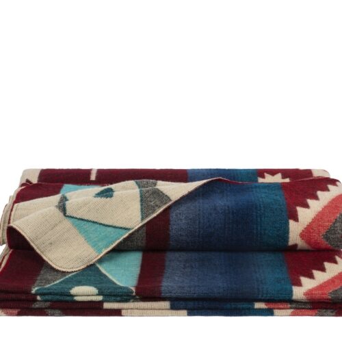 Native Plaid Wine Red van Alpaca Loca - Afbeelding 2