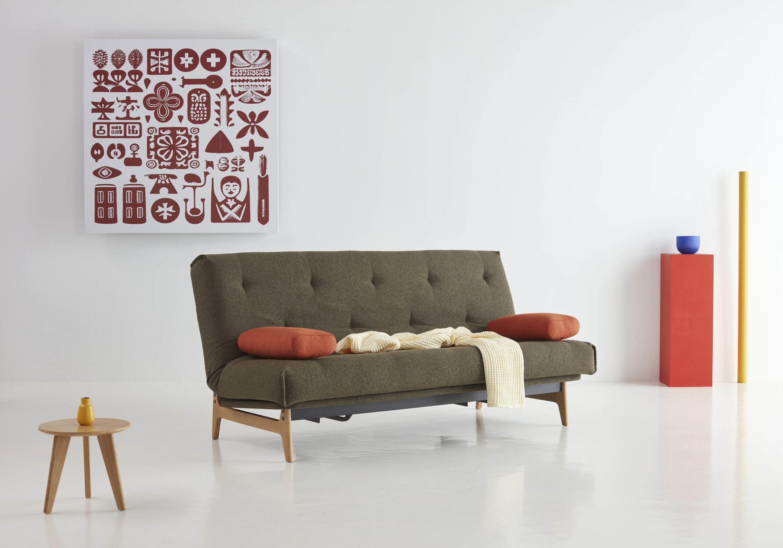 Slaapbank Aslak 140 Classic Mattress van Innovation Living