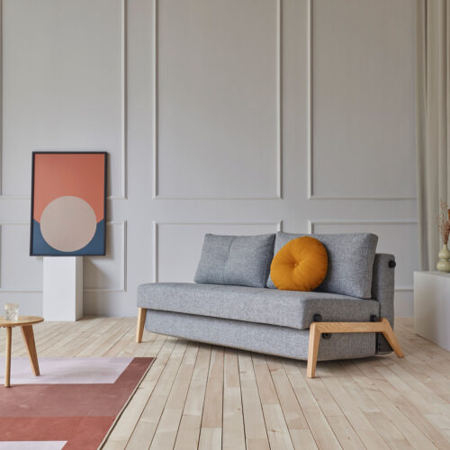 Cubed slaapbank Innovation Living uitgeklapt als bed – ruimtebesparend design bij SPYK71 Arnhem