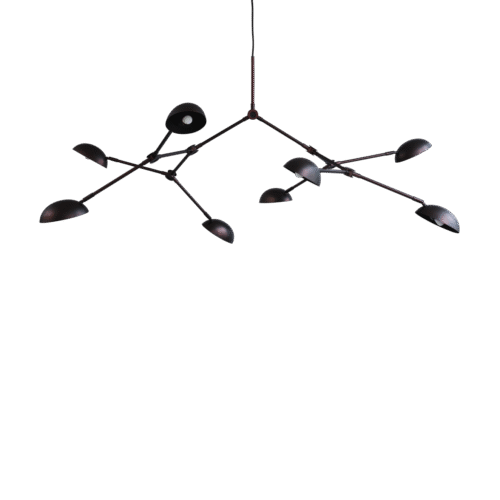 Alternative view of Drop Chandelier Burned Black van 101 Copenhagen