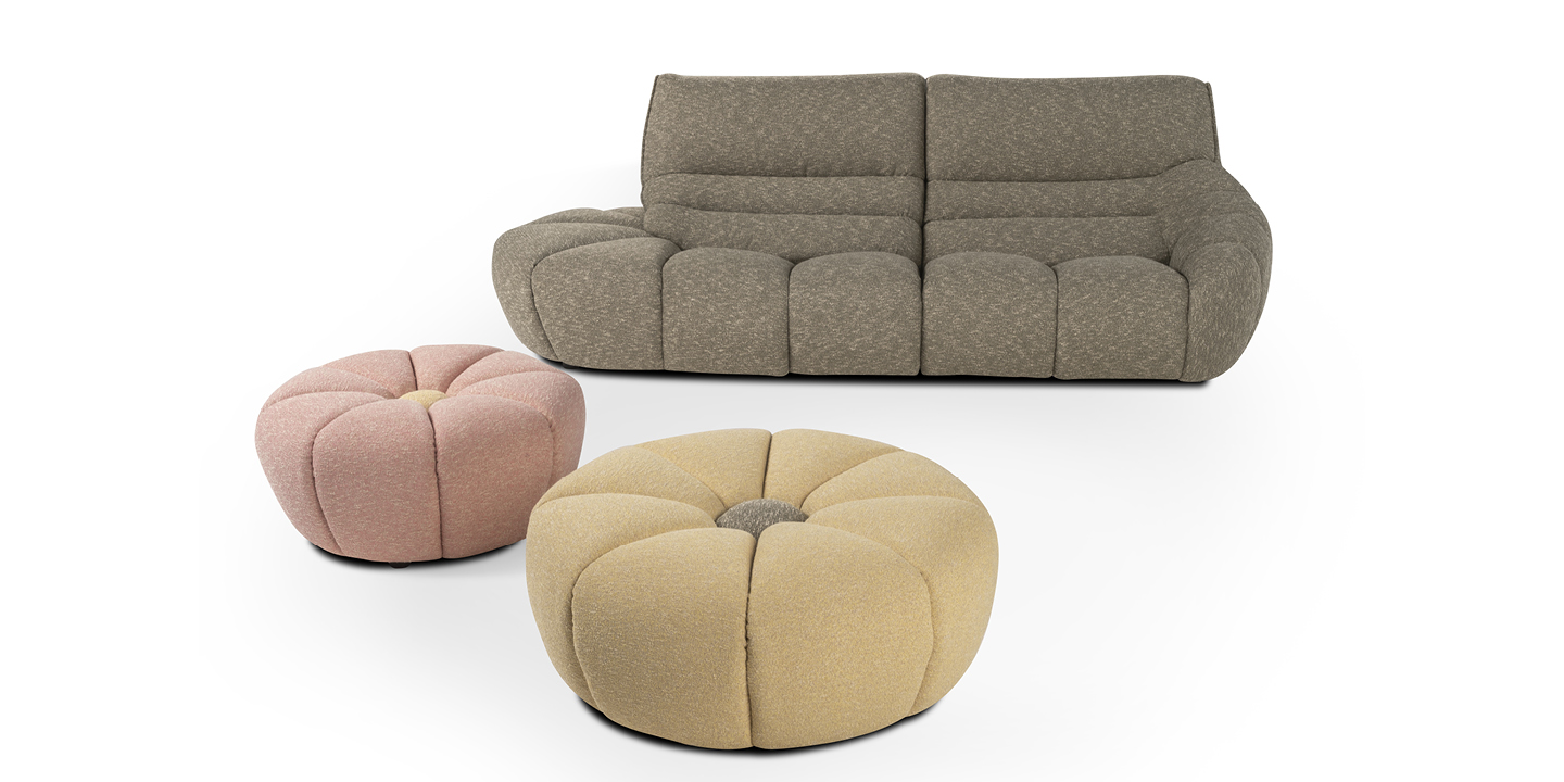 Calia Italia Daisy poef - Afbeelding 3