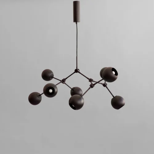 Drop Chandelier Globe Burned Black mini van 101 Copenhagen