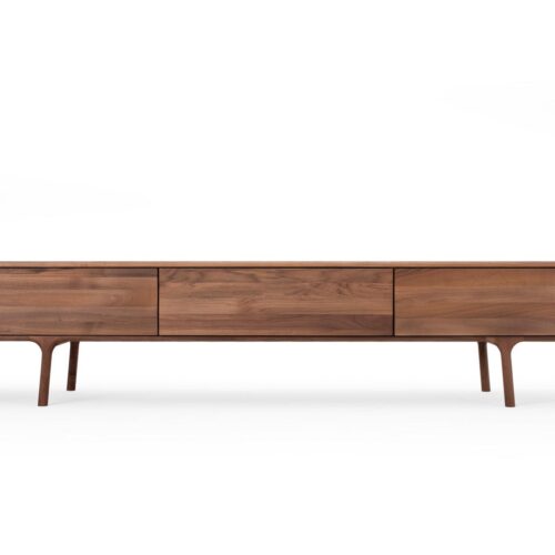 Gazzda Fawn lowboard 3 lades walnoot - tv kast