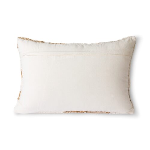 HKliving Fluffy kussen white/beige - Afbeelding 2