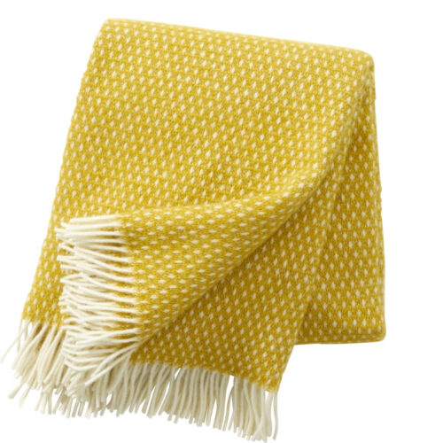 Knut Plaid Wol Geel