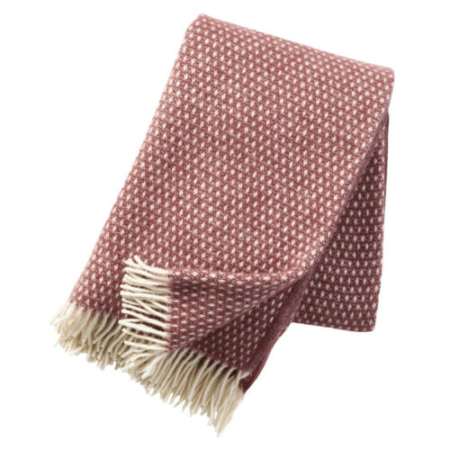 Knut Plaid Wol Rood