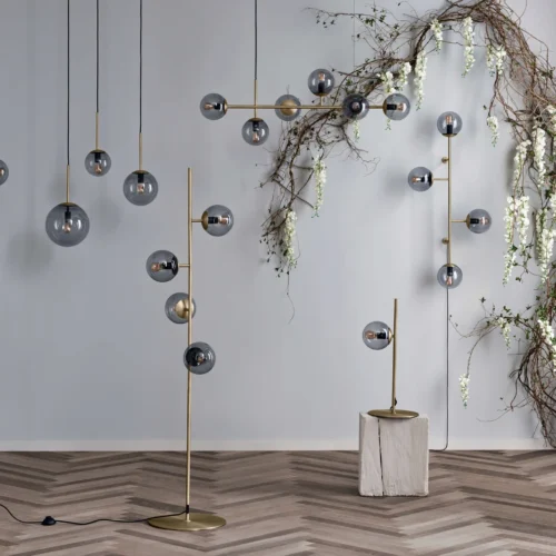 Orb vloerlamp Messing van Bolia - Afbeelding 2
