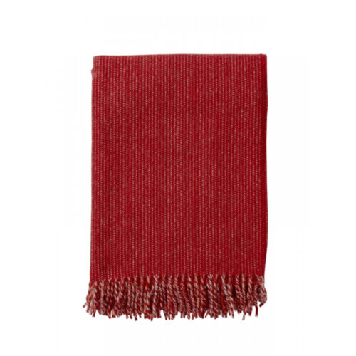 Shimmer Plaid Lamswol Klippan Rood2
