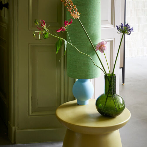 Alternative view of Sidetable earthenware green van HKliving