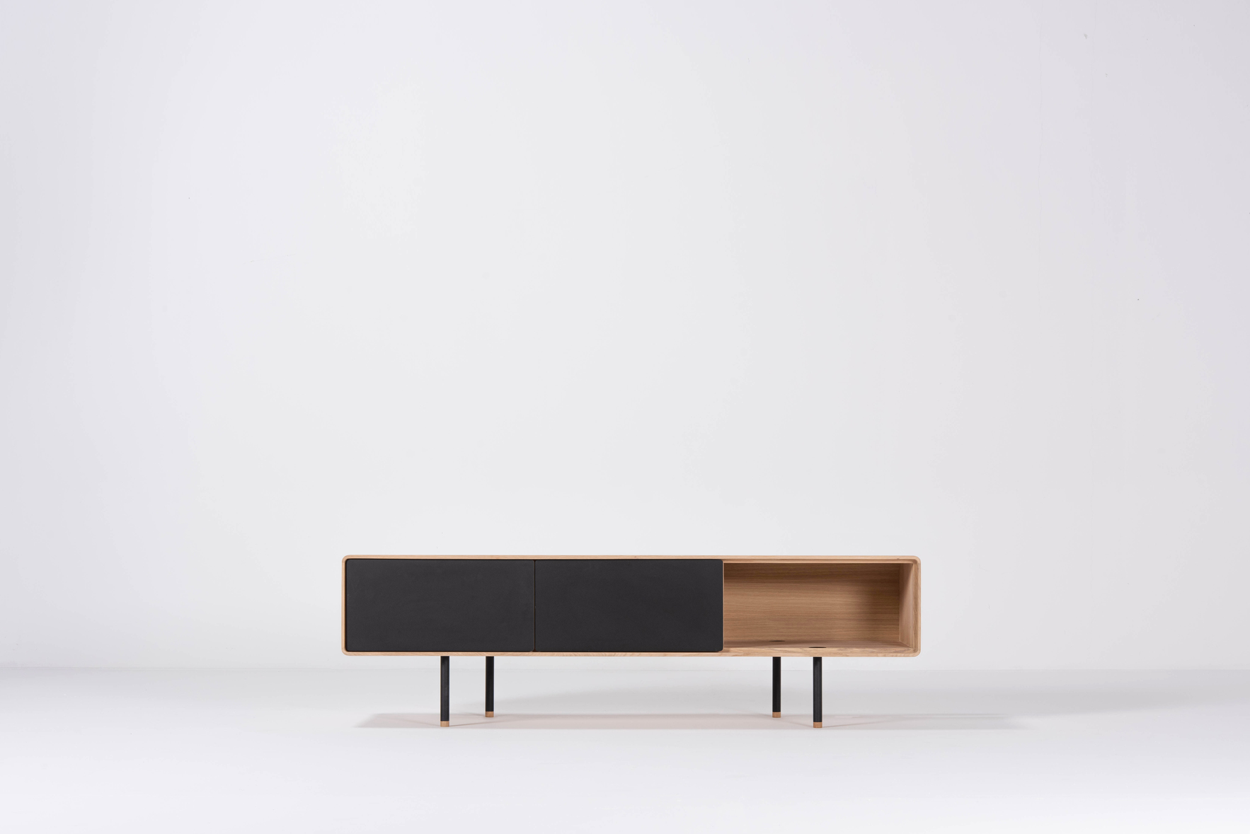 Gazzda Fina lowboard twee lades 160 - tv kast - Afbeelding 2