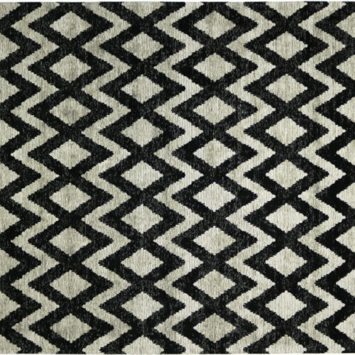 vloerkleed black white